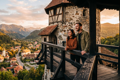 Bucharest : Tour Transylvania-Bran Castle, Peles & Wednesday Audio guide in 24 languages
