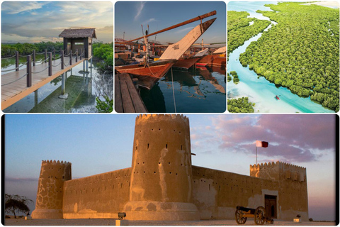 North of Qatar Tour to Olafur Eliasson, Zubara Fort, Jumail North Qatar Tour, Zubara Fort,Purple Island, Mangros Colony