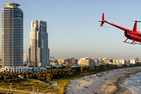 Miami: South Beach: Tour particular de 30 minutos em um helicóptero de luxo