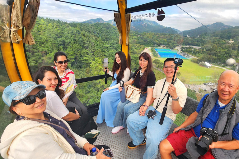 From Seoul: Scenic Lake Day Trip with Cable Car or Cruise Spring : Cable Car + Cherry Blossom Route
