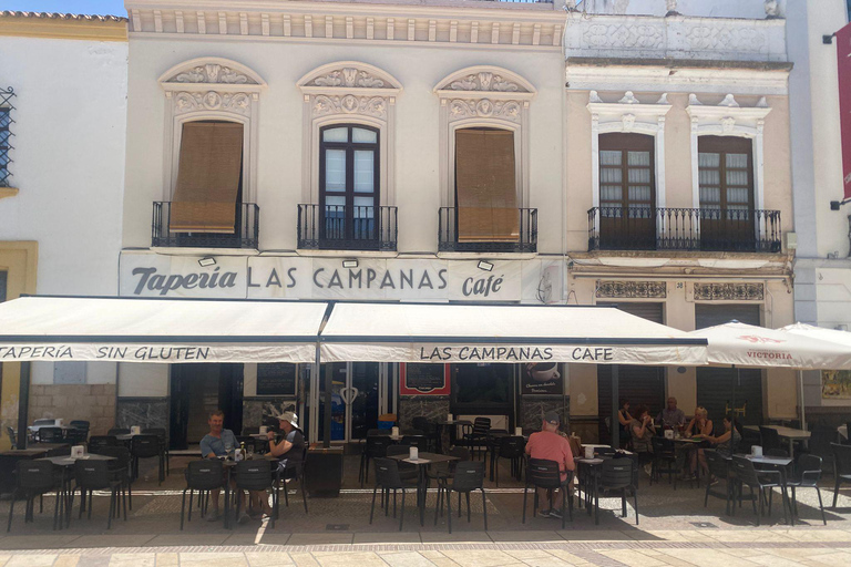 vanaf Estepona: Ronda privé, vervoer, café, stierenvechtarena, tapas, drankjes