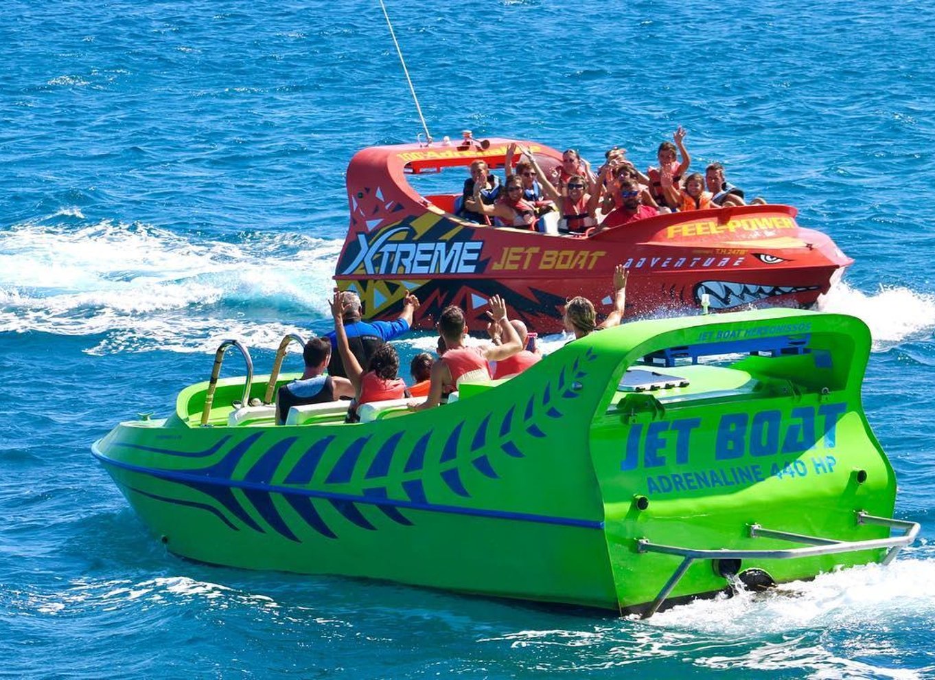 Hersonissos: Jetbådstur med snorkling