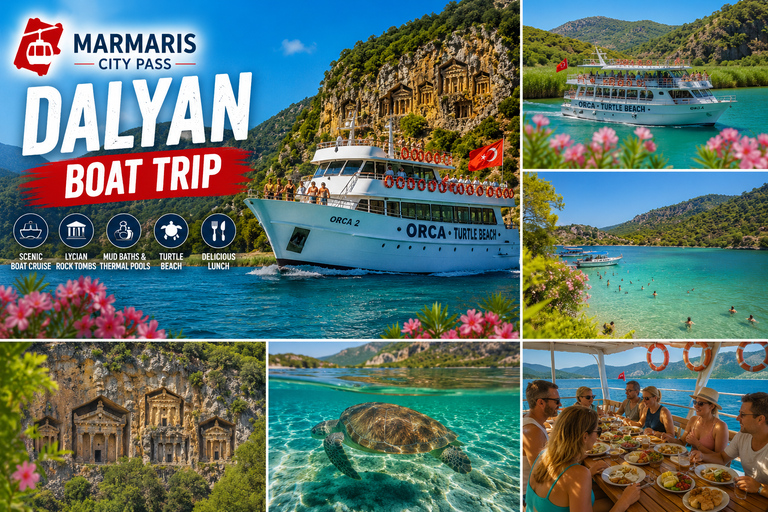 Marmaris: Dalyan River Boat Trip, Turtle Beach & Mud Baths