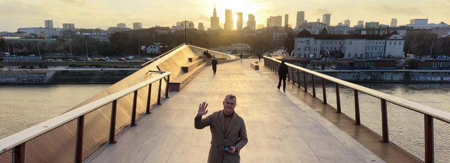 Visite à pied guidée de Varsovie avec photographie par drone