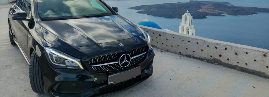 Transferts privés à Santorin : 24/7 Nous sommes à votre service