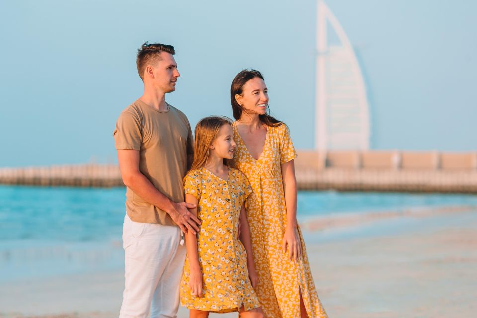 Dubai: Servizio fotografico di coppia o di famiglia a Jumeira Beach