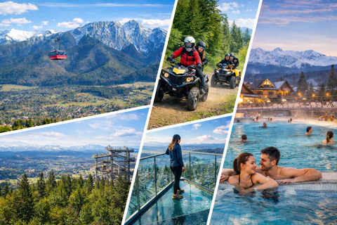 Zakopane Day Trip from Krakow: Snowmobile+Treetop+Thermal Z5ZESWTP | City+Off-Road+Skywalk Treetop+Thermal (No Rental)
