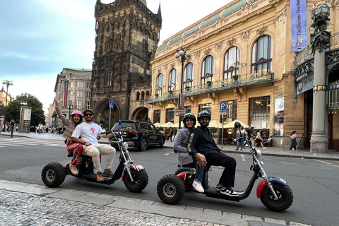 Prague Monastery & Panoramic Viewpoint Electric Trike Tour 1.5 Hours: 2 person on 1 Trike