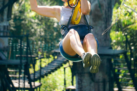 Angkor Zipline- och tempeltur med solnedgångDelning av turer