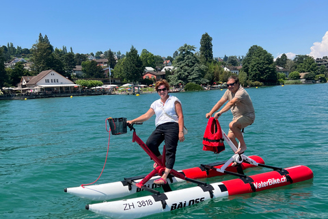 Waterbike op het meer van ZürichWaterfietstocht op het meer van Zürich - Tandem voor de hele dag