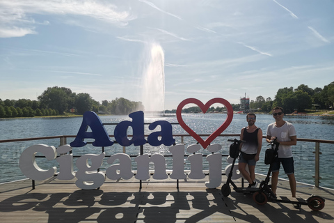 Tour du lac Ada en scooter électrique