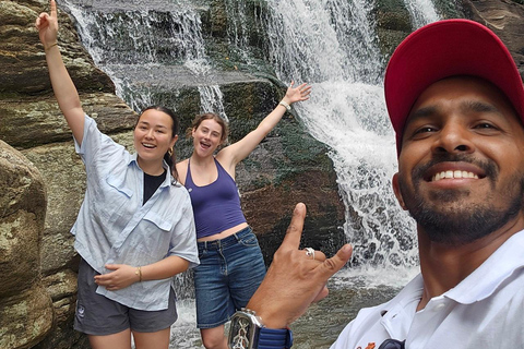 From Kandy to Ella: Waterfall, Tea Factory & Scenic Transfer Travel by air conditions car or mini van