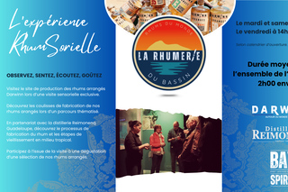 Sensory Tour of a Rum Distillery & Tasting of Flavored Rums, La Teste