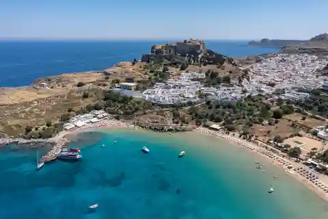 Faliraki: Cruise to Lindos with a Swim Stop in Tsambika Bay
