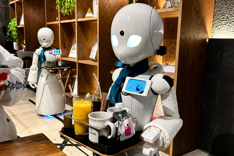 Tokyo: Robot Café Experience With Japanese Meal & Guide Tour