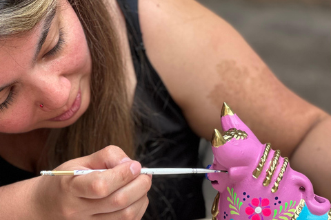 Cusco: Paint your own craft | Torito de Pucará | Andean Llama Cusco: Paint your own handicraft | Torito de Pucará | Andean llama