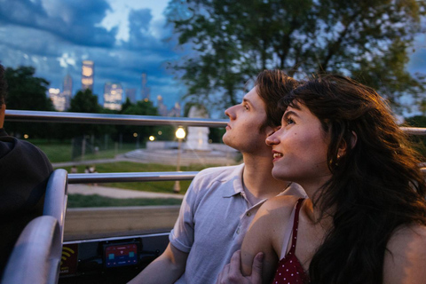 Chicago: Sunset Tour by Open-top Bus with Live Guide Panoramic Sunset Tour