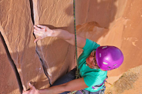 Moab: Aventura de meio dia de escalada em rochaMoab: Aventura de escalada de meio dia - Moab Cragging