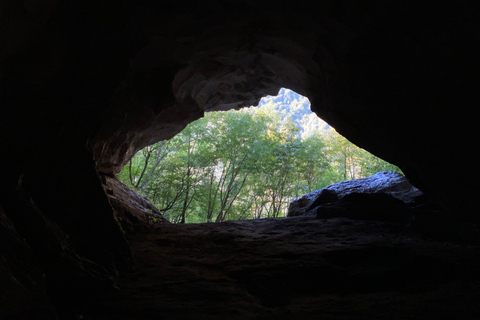 Depuis Tirana : Château de Petrela, grottes de Pellumbas et tyrolienne ...