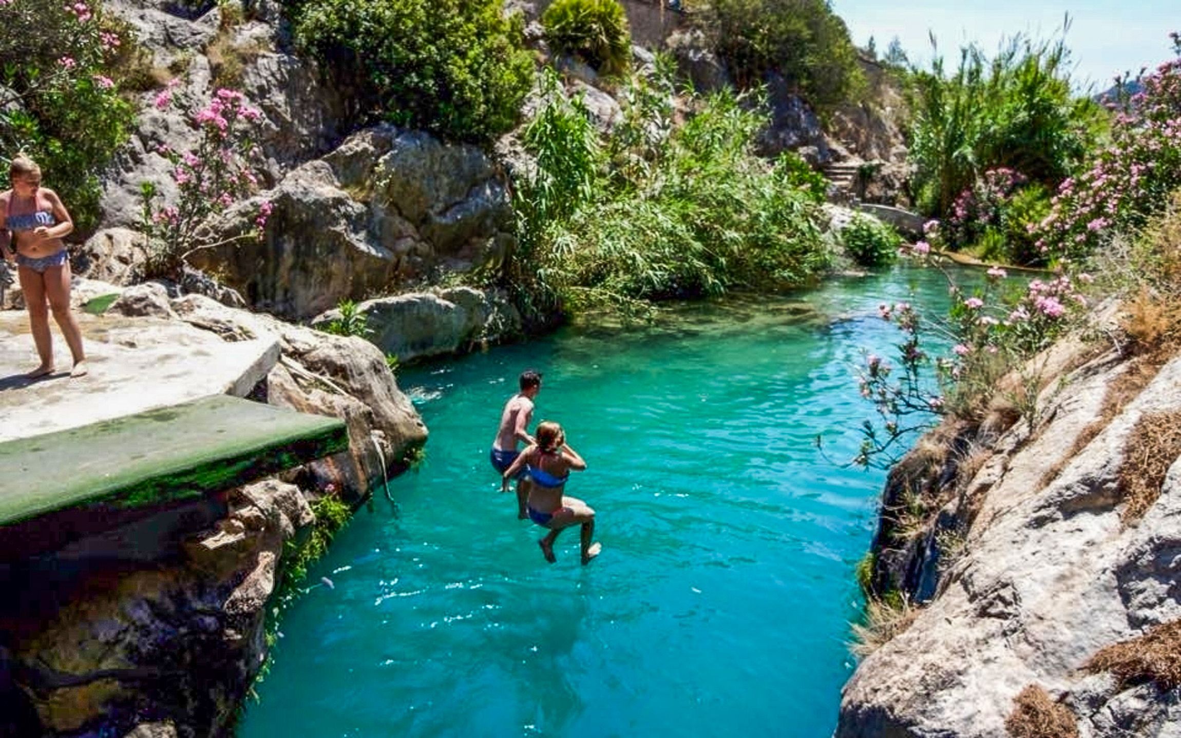 Ab Albir & Benidorm: Reisebus-Tour zu den Algar-Wasserfällen