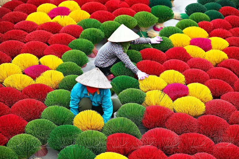 Hanoi: Incense Village, Hat or Lacquer Village "SMALL GROUP" PRIVATE: 4 Villages: INCENSE + HAT + LACQUER + VOTIVE PAPER