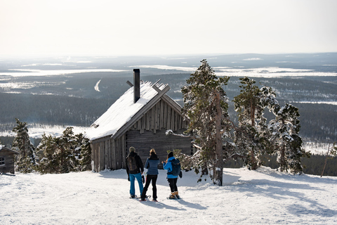 Levi: Snowshoeing Tour to Santa's Cabin with Sausage BBQ