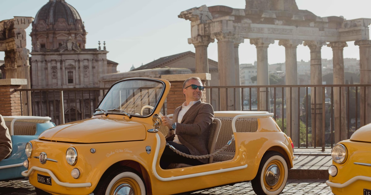 Rom: Privat tur med vintage elektrisk cabriolet | GetYourGuide
