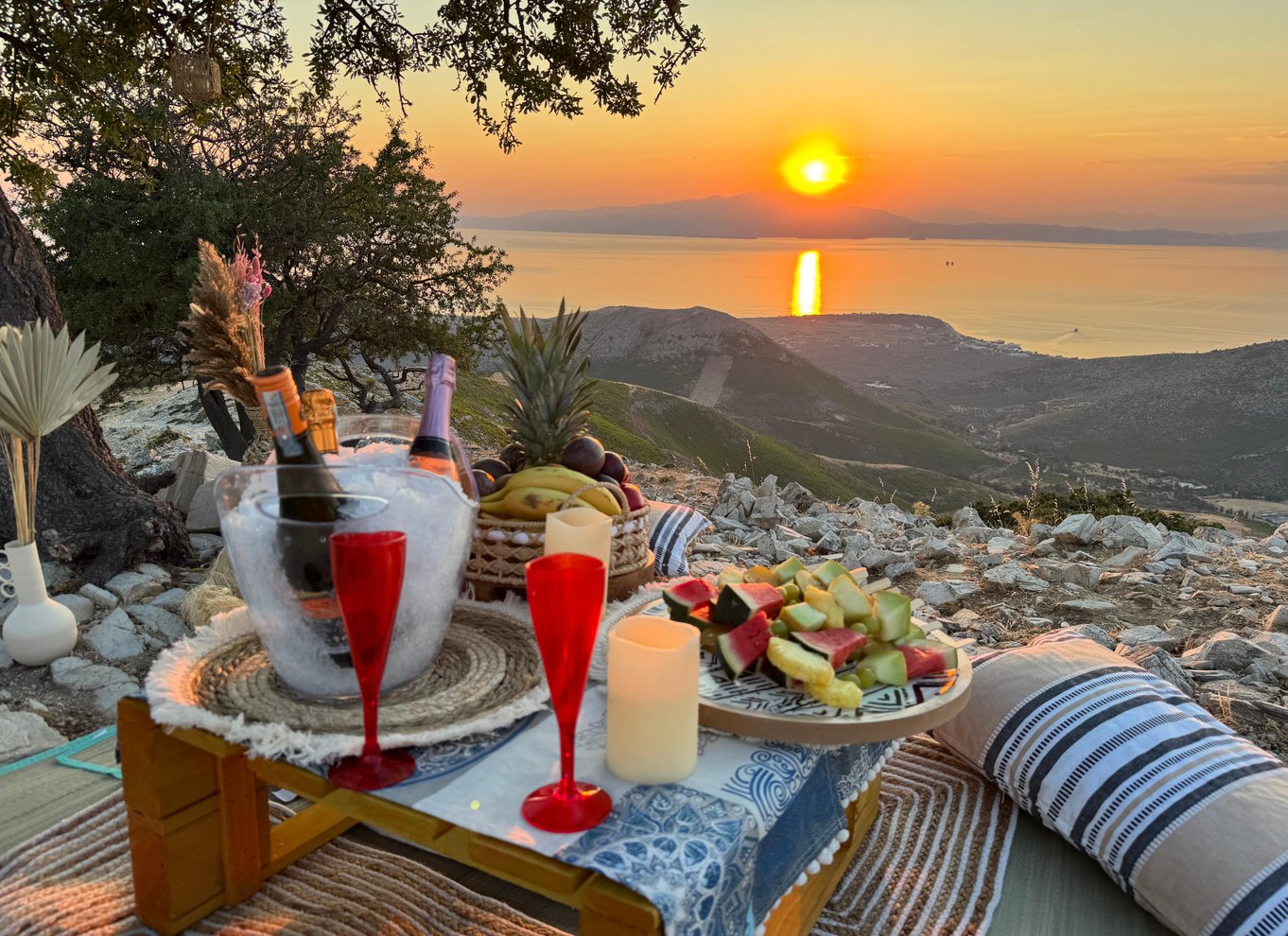 Solnedgangssafari på Thassos med gratis refill af prosecco og frugt