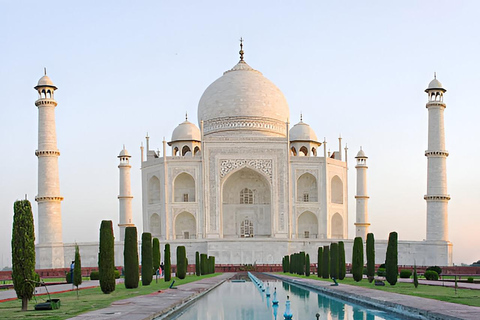 Taj Mahal &amp;Agra stad: Övernattningstur från Delhi med alternativAll Inclusive med 5-stjärnigt hotell + flygmiddag och Jaipur Drop