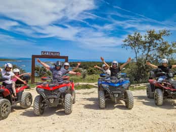 Cape Kamenjak Quad Safari 2.5h – Cliff Jump & Safari Bar