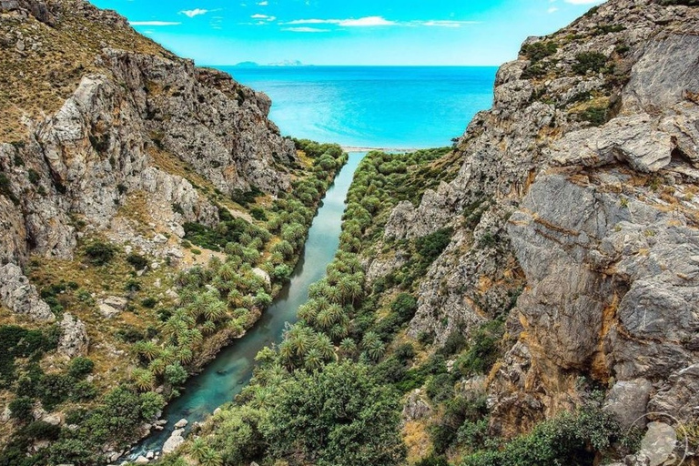 From North-East Crete: Preveli & Damnoni Beach Private Trip