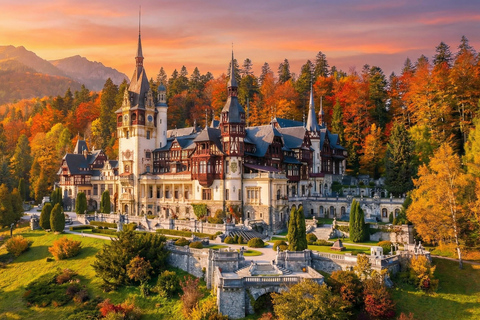 Bucharest: Dracula Castle, Peles Castle & Brasov Guided Tour Audio Guide24 Languages