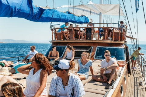 Athens: Boat Tour to Agistri, Aegina with Moni Swimming Stop Athens: Islands Sailing Trip with Hotel Transfers
