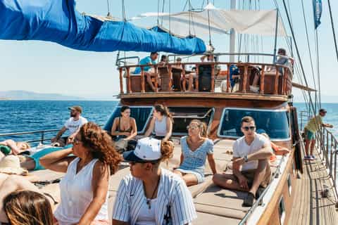 Athens: Boat Tour to Agistri, Aegina with Moni Swimming Stop