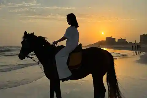Salalah: Equitazione sulla spiaggia