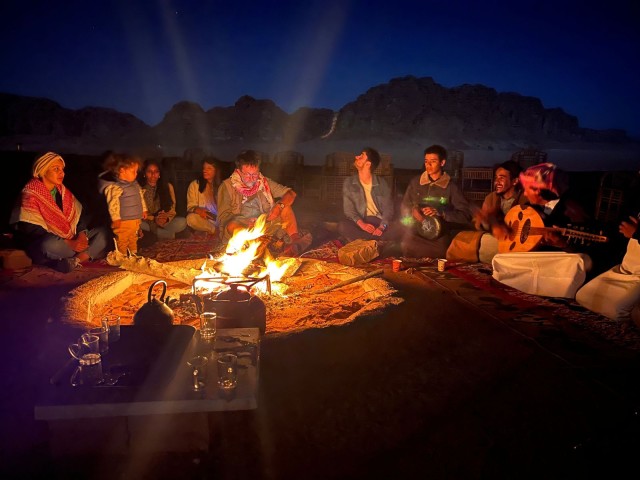 Visit half day jeep tour &one night stay & all meals in wadi rum