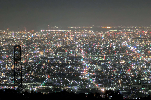 Osaka : visite nocturne du mont Ikoma avec la ligne d'horizon