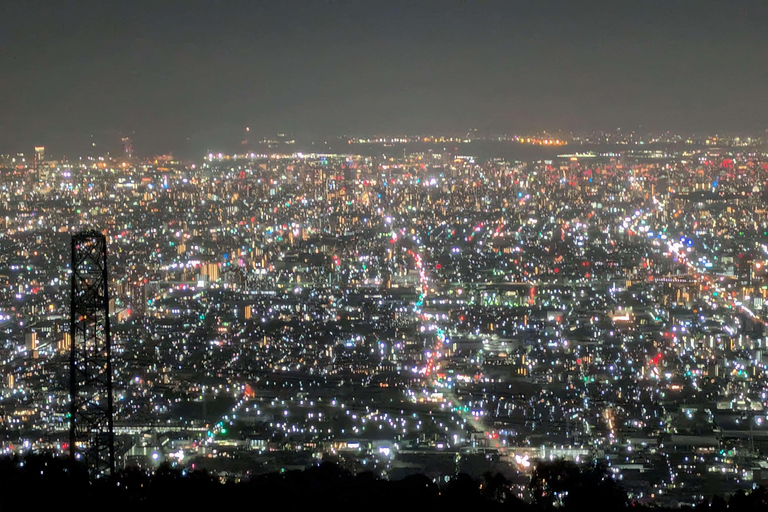 Osaka : visite nocturne du mont Ikoma avec la ligne d'horizon