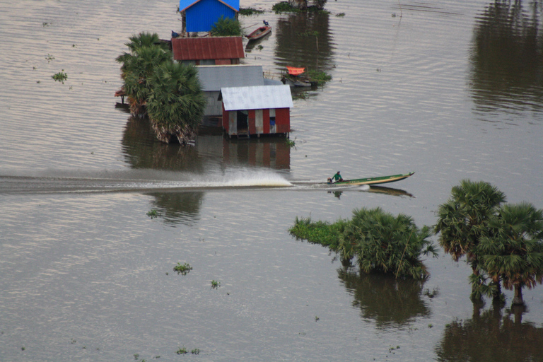 Sunset at the Floating Village on the Gigantic Lake