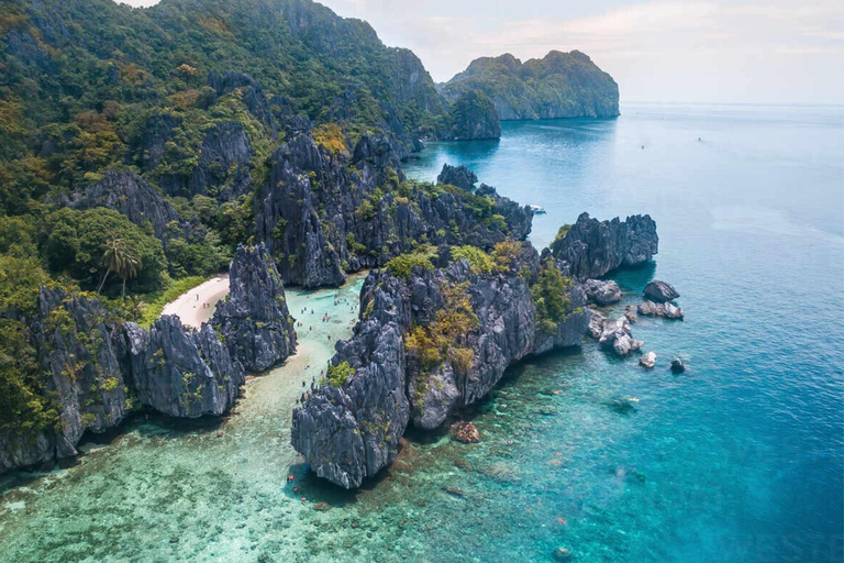 El Nido: Tour C naar Verborgen Strand, Helikopter Eiland &amp; Meer