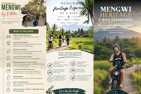 Bali: Mengwi Village E-Bike Tour with Lunch and Guide