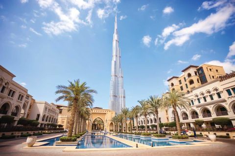 Dubai: Halvdagsbusstur och inträdesbiljett till Burj Khalifa