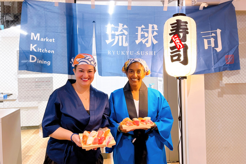 Naha Makishi Public Market : Sushi making experience English guided guide