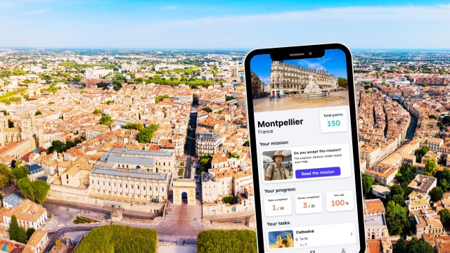 Visit Montpellier City Exploration Game and Tour on your Phone in Montpellier