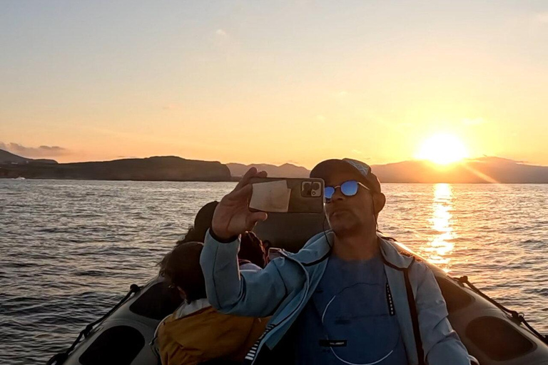 São Miguel: Sunset Boat Tour – Golden Light, Cliffs & Caves