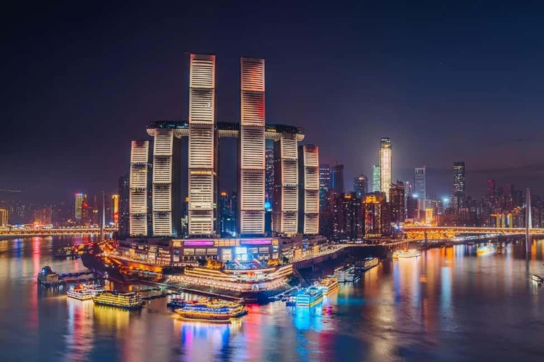 Chongqing Two Rivers Night Cruise with Sky observation Chongqing: 2 Rivers Night Cruise Ticket