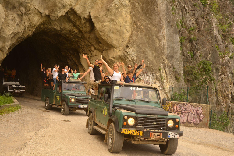 Jeep Safari-Pranzo-Battello-Canyon-Cascata d&#039;acqua-Festa dell&#039;acquaSafari in Jeep 5 in 1