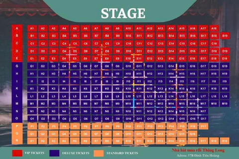 Hanoi: Thang Long Water Puppet Show Tickets VIP 2nd Class Rows 7-11 Express Pass