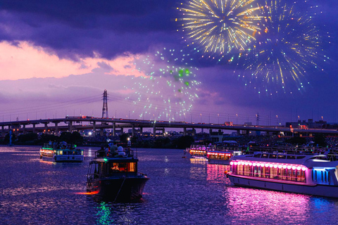 Tokyo:Adachi/Sumida Fireworks Exclusive Cruise & Show & Meal 【Sina Boat No 2】Adachi River Fireworks Cruise:Show&Sukiyaki
