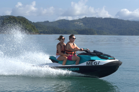 Langkawi: Jet Ski Island Hopping & Countryside Cycling Tour 2 Single Rider + 2 Bicycle Option